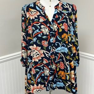 BCBG Printed Blouse